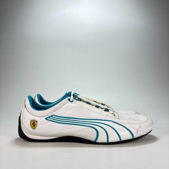 Puma Drift Cat 4 SF White Blue Low Top Lifestyle Sneakers 304460-04 Mens Size 13 main image 5